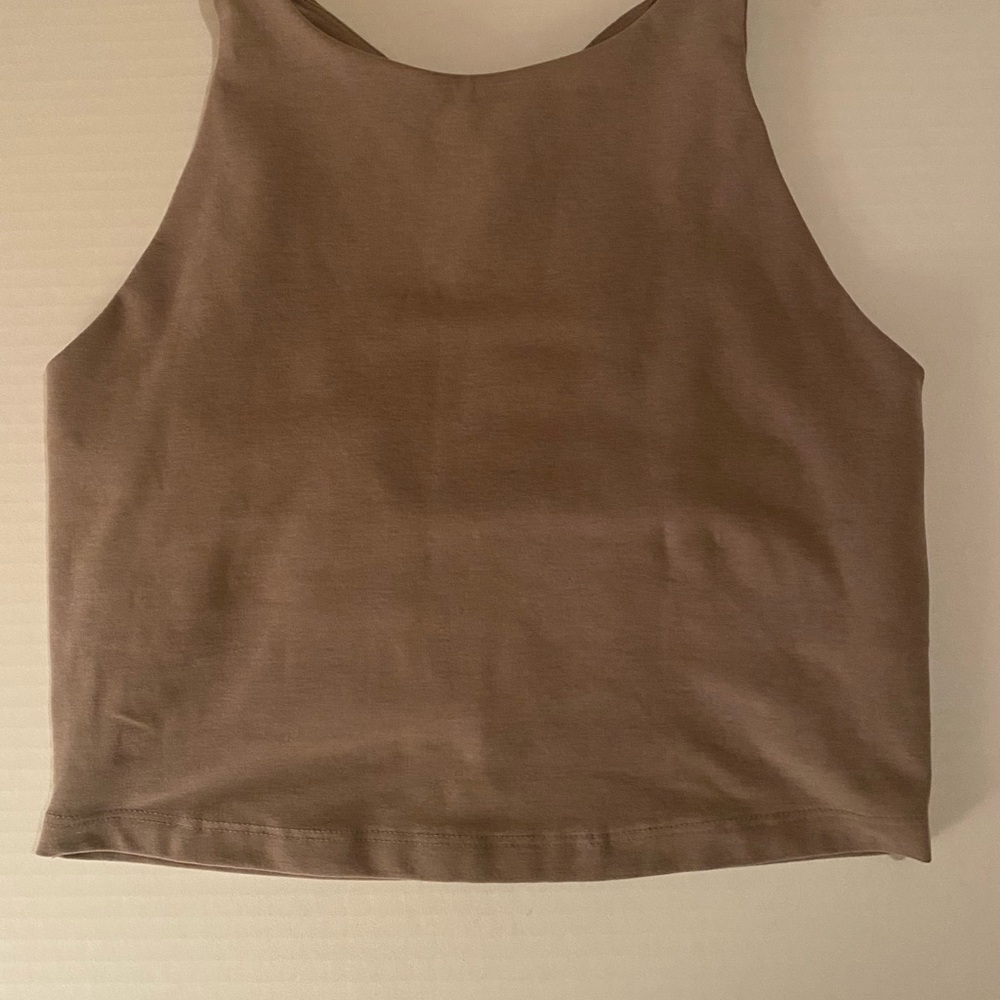 Beyond Yoga tank top/ bra shelf brown size medium